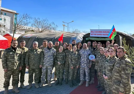 Azərbaycanın hərbi həkimləri Türkiyədə 61 cərrahi əməliyyat keçirib,  419 nəfərə yardım göstərib