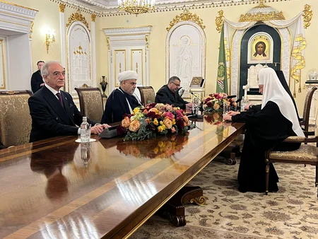 Allahşükür Paşazadə Moskvanın və bütün Rusiyanın Patriarxı ilə görüşüb