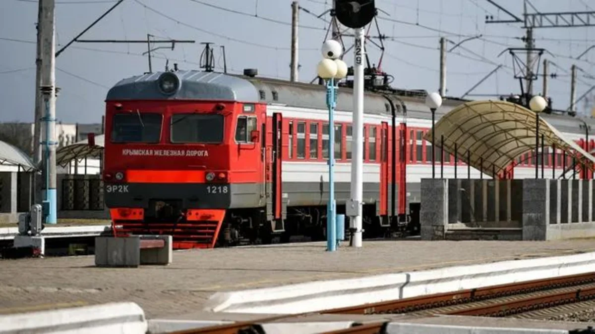 Movement of trains stopped in Crimea due to fire at ammunition depot