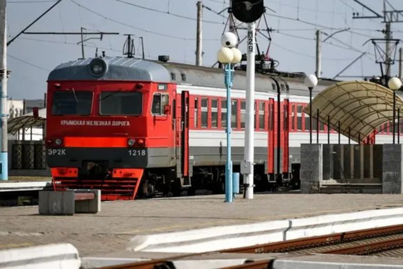 Movement of trains stopped in Crimea due to fire at ammunition depot
