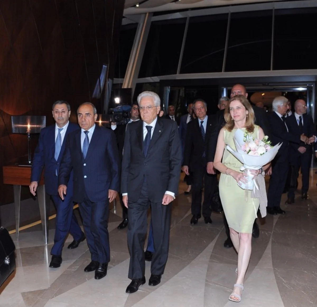 İtaliya prezidenti Sercio Mattarella Azərbaycana gəlib