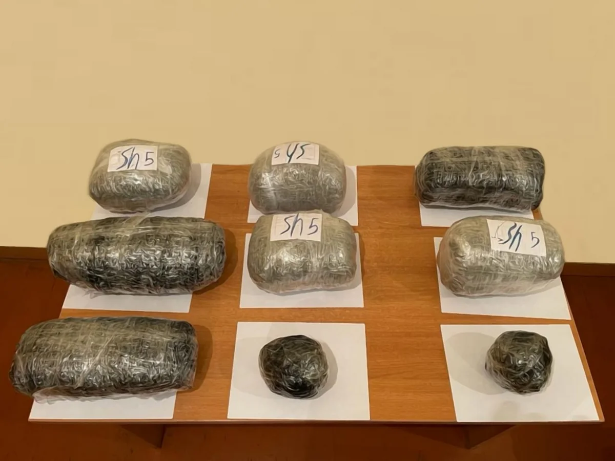 İrandan Azərbaycana 10 kiloqram narkotikin gətirilməsinin qarşısı alınıb