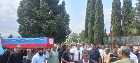 Gəncədə Birinci Qarabağ müharibəsinin şəhidi Akif Abbasov dəfn edilib - YENİLƏNİB