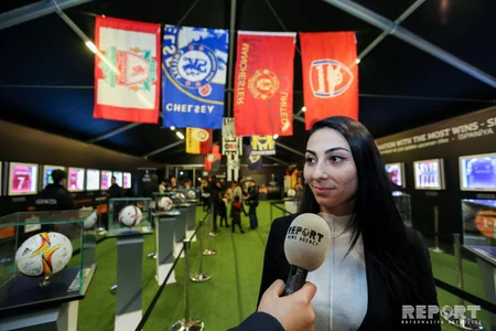 Karvanın və Tofiq Bəhramov üçün verilən formanın nümayiş etdirildiyi Avropa Liqası Muzeyindən REPORTAJ - FOTO