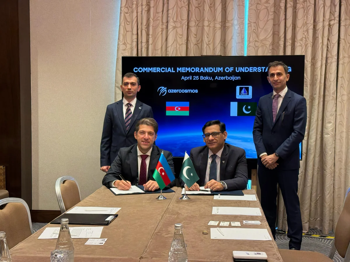 Azərkosmos Pakistan şirkət ilə Kommersiya Anlaşma Memorandumu imzalayıb