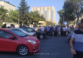 Xətai rayonunda iki avtomobil toqquşdu