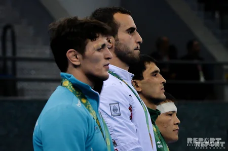 İslamiada meydanında Azərbaycan pəhləvanları - FOTOREPORTAJ