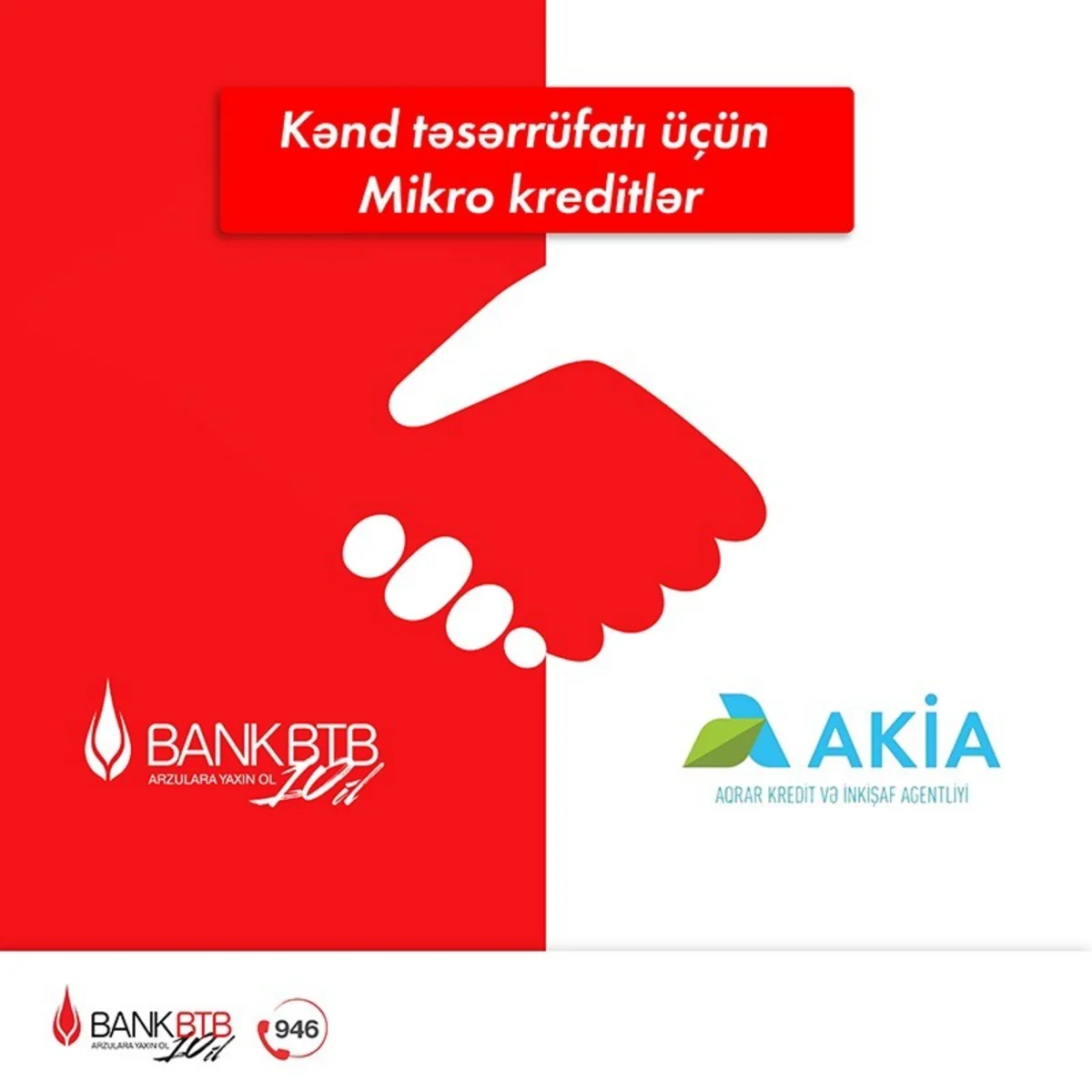 Bank BTB kənd təsərrüfatı üçün mikro kreditlərin verilməsini davam etdirir