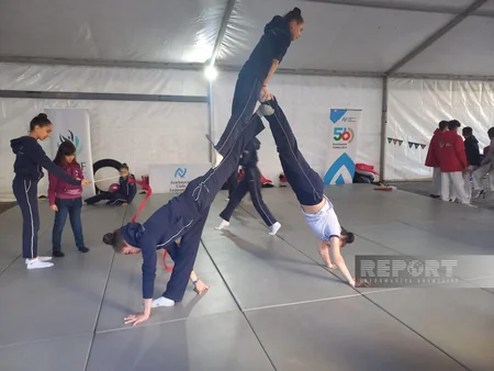 Şəkidəki ilk idman festivalından reportaj