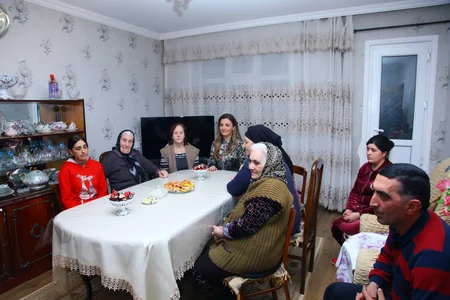 Könül Nurullayeva Qarabağ müharibəsi əlilləri, veteranları, şəhid ailələri və Çernobıl əlilləri ilə görüşüb