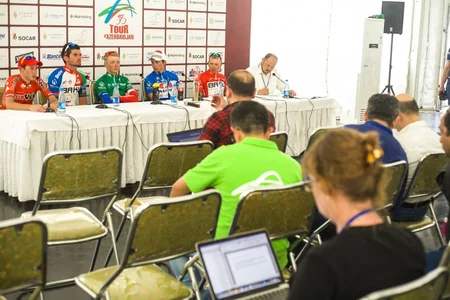 “Tour d`Azerbaidjan-2015” veloturunun liderləri yarış barədə təəssüratlarını bölüşüblər