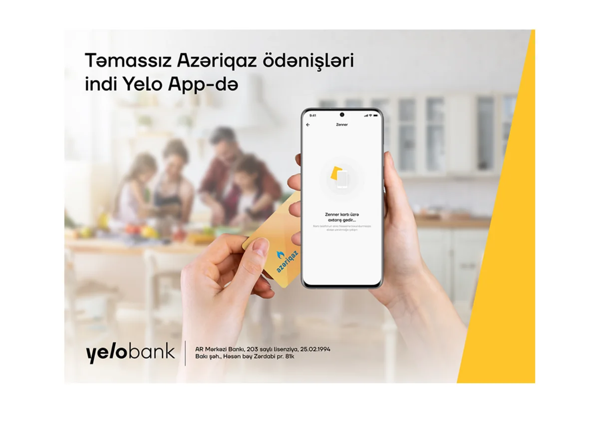 Yelo App vasitəsilə qaz kartının balansını artır