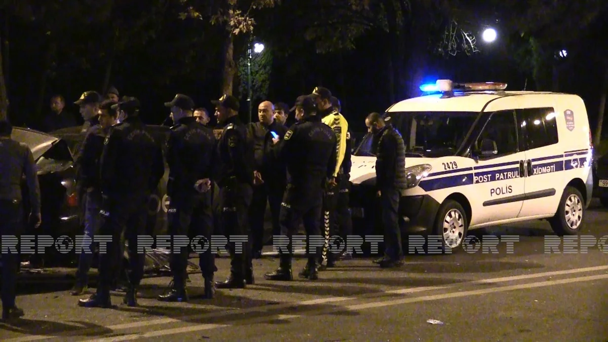 Bakıda əks yola çıxan avtomobil qəza törədib, xəsarət alanlar var