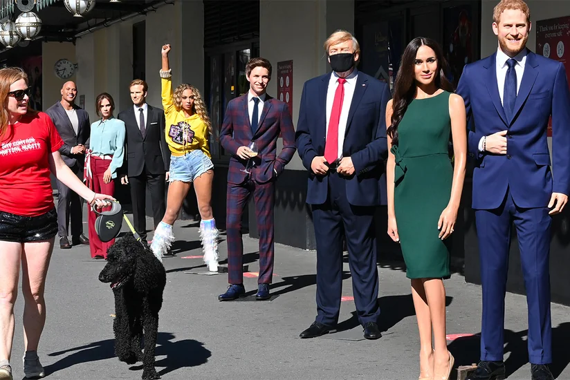 Madam Tüsso muzeyinin mum heykəlləri Londonun mərkəzində nümayiş olunur