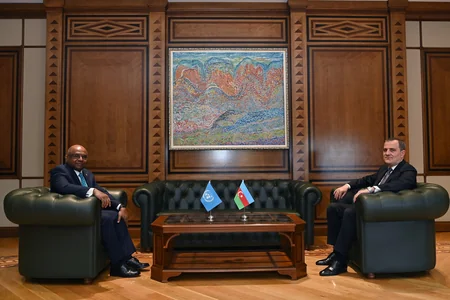 Ceyhun Bayramov BMT Baş Assambleyasının prezidenti ilə görüşüb