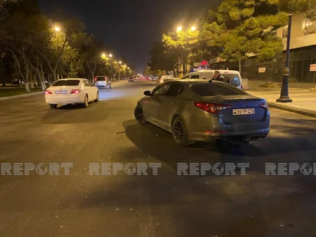 Sumqayıtda idarəetməni itirən sürücü qəza törədib