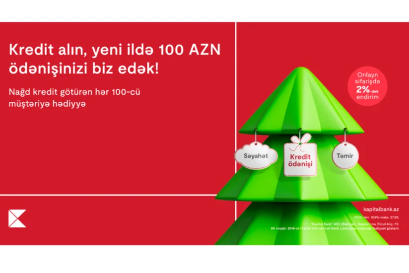 “Kapital Bank”dan Yeni ilə özəl nağd kredit kampaniyası