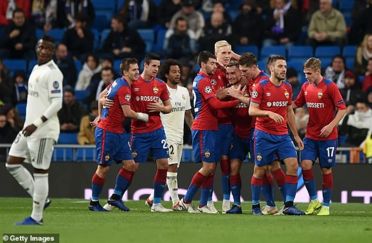 ЦСКА разгромил Реал в гостевом матче Лиги чемпионов