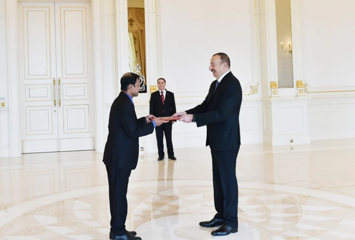 President Ilham Aliyev received credentials of four ambassadors