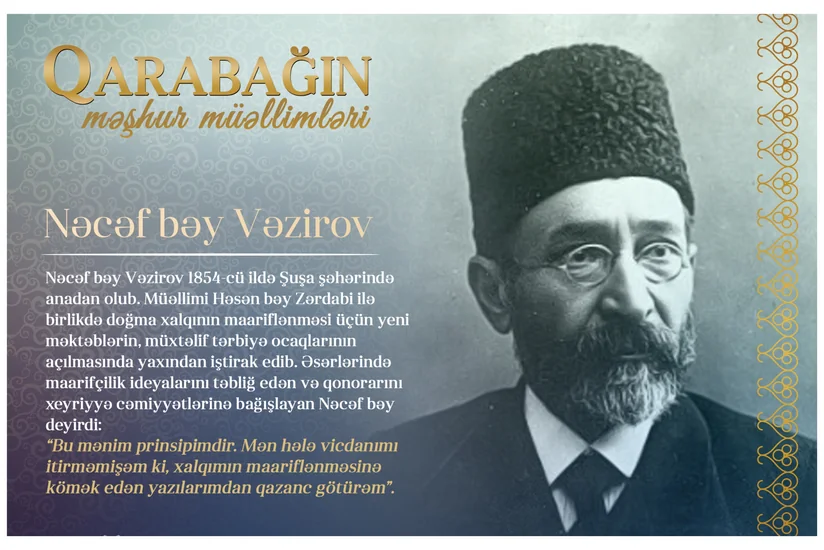 Знаменитые учителя Карабаха – Наджаф бек Везиров