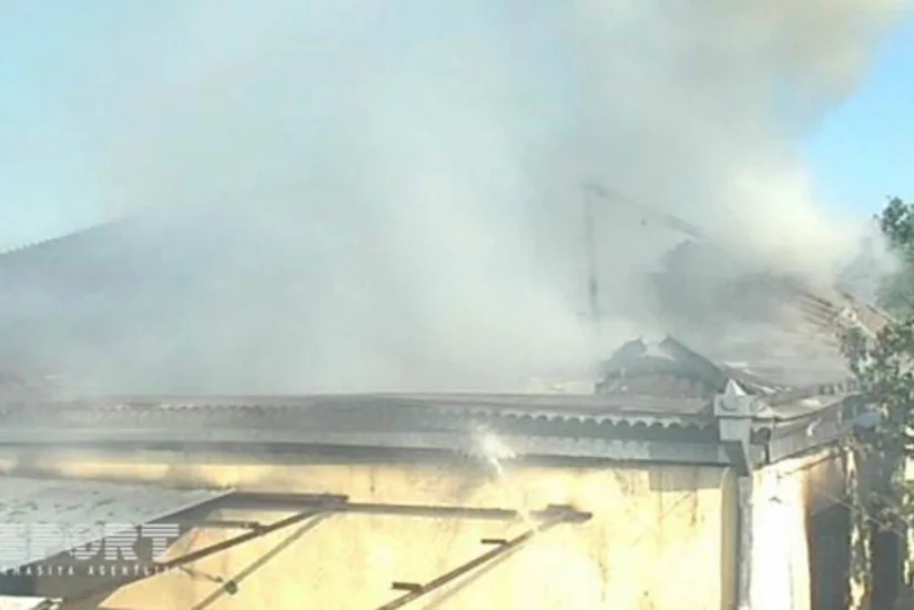 ​İmişli rayonunda 6 otaqlı ev yanıb - FOTO
