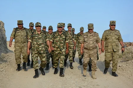 Qarabağ müharibəsinin bir qrup veteranı Tərtərdə döyüş növbəsində dayanıblar