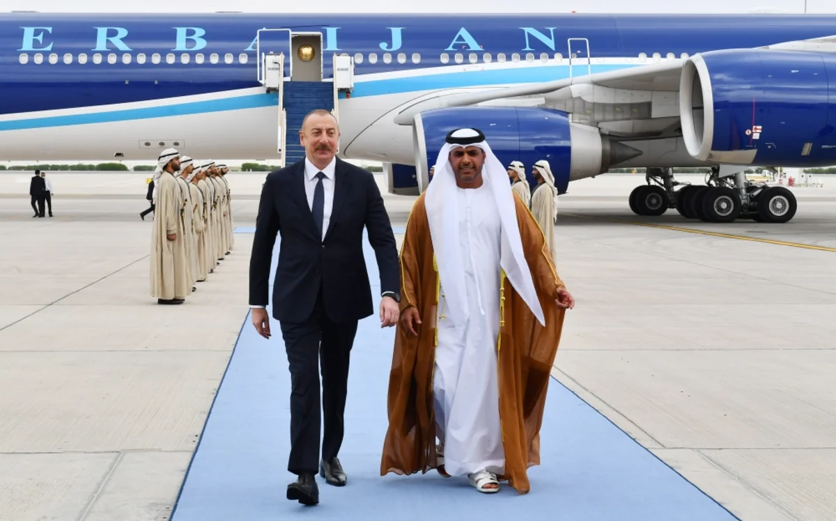 President Ilham Aliyev arrives in United Arab Emirates for working visit