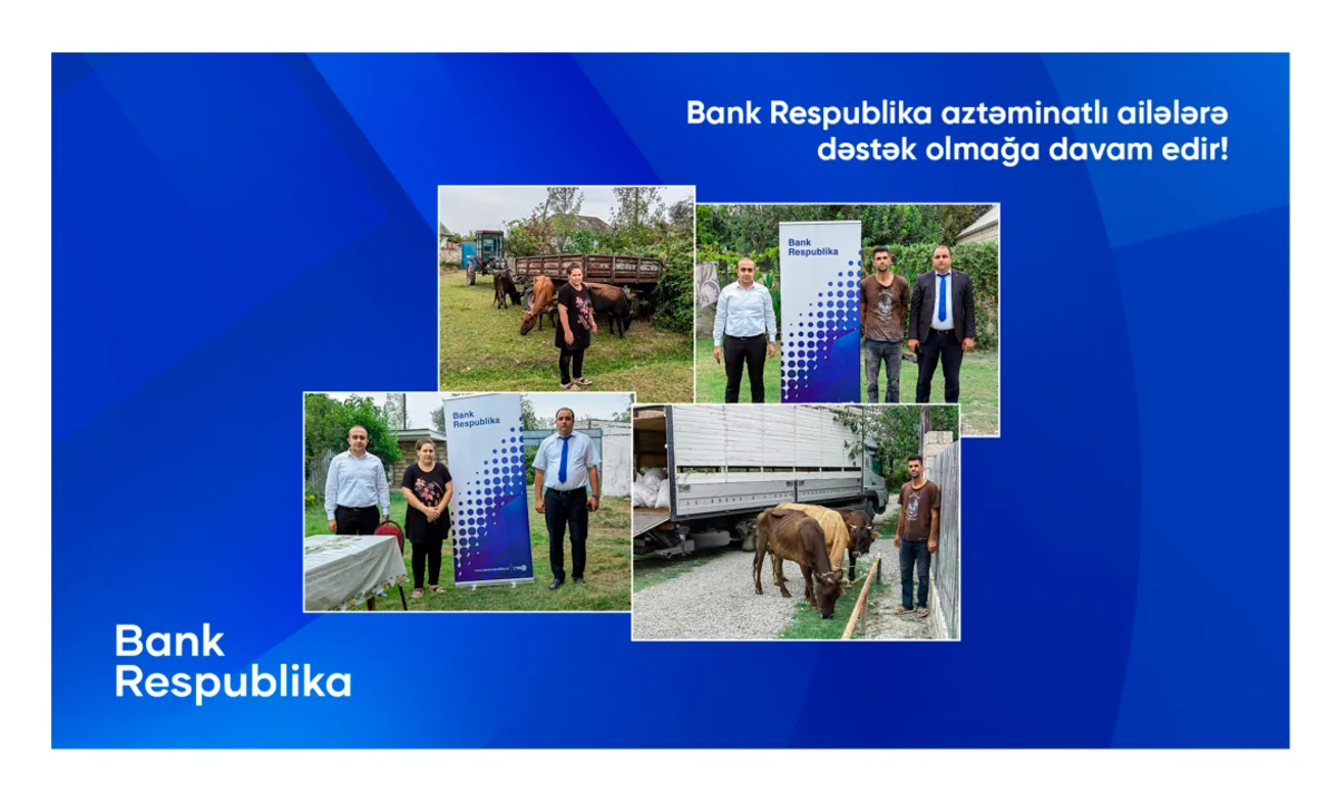 “Bank Respublika” aztəminatlı ailələrə dəstəyini davam etdirir