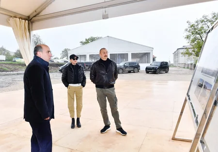 President Ilham Aliyev and First Lady Mehriban Aliyeva visit Shusha