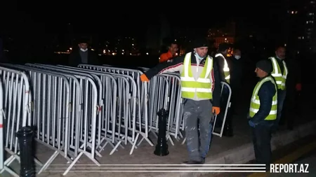 Bulvar və parkların çəpərləri sökülür - VİDEO