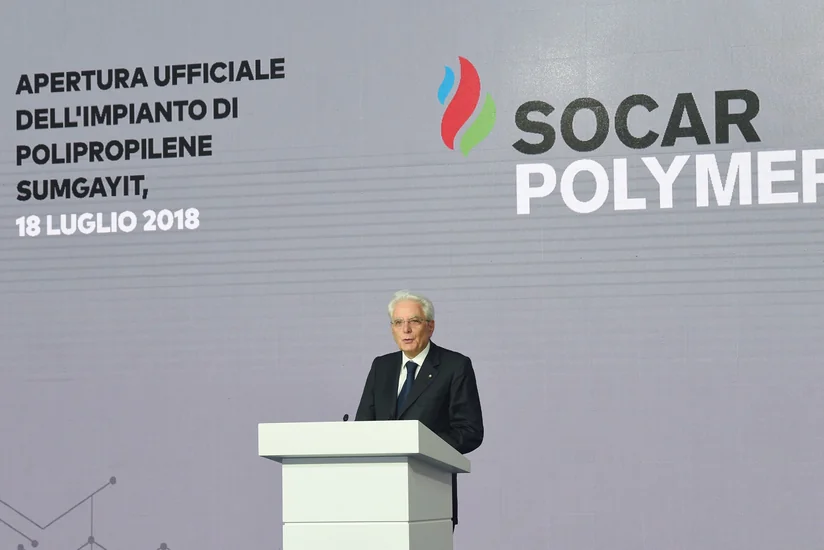 İtaliya Prezidenti: “SOCAR-a və “Maire Tecnimont”a təşəkkürümü bildirirəm”