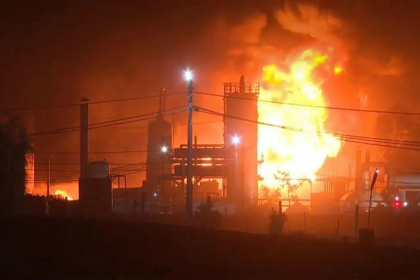 İraqda neft emalı zavodunda yanğın baş verib, yaralananlar var