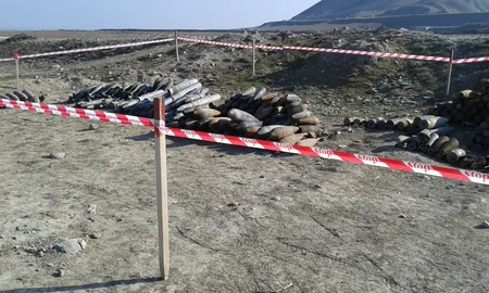 Xızıda 20 ədəd partlamamış hərbi sursat aşkar edilib