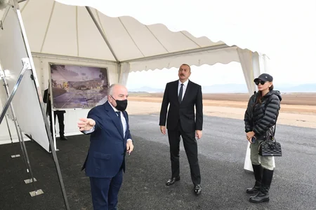 İlham Əliyev və Mehriban Əliyeva Zəngilan rayonunda səfərdə olublar
