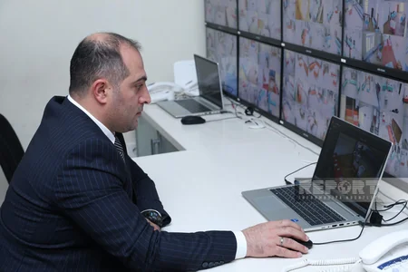 MSK-da yaradılan veb-kameralara texniki nəzarət mərkəzinə baxış keçirilib