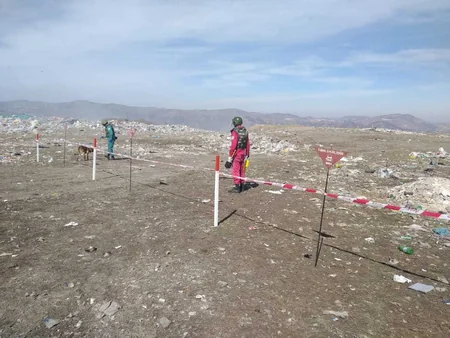 Daşkəsəndə qumbara və partladıcı tapıldı