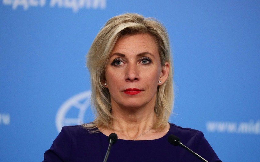 Zaxarova: Rəsmi İrəvanın KTMT-ni açıq tənqid etməsi əks effekt verir