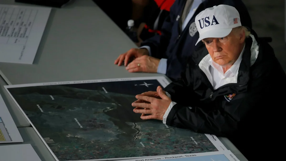 Trump: Damage from Harvey will cost record amount of money