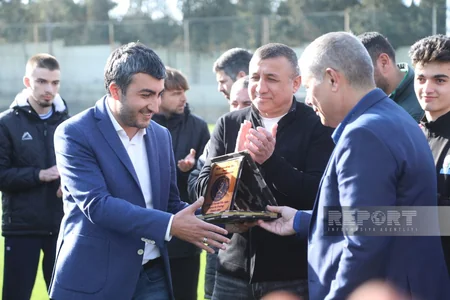 Heyətində müharibə iştirakçılarının yer aldığı “Difai” klubu “Qarabağ” komandası ilə görüşüb