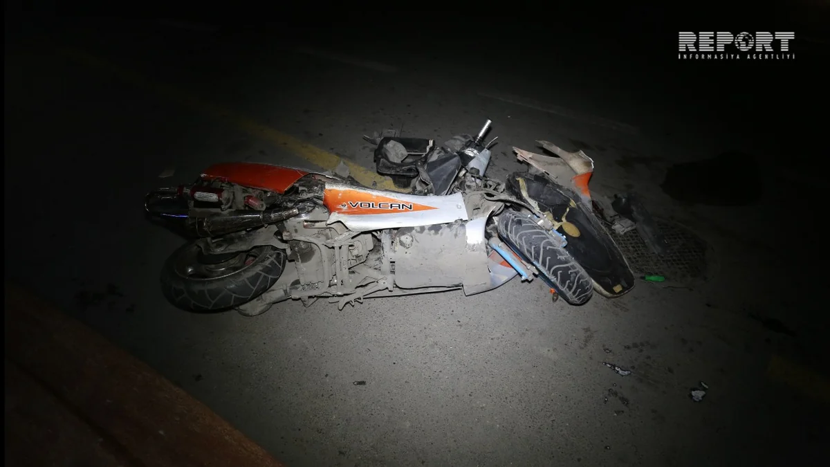 Bakıda motosiklet sürücüsü törətdiyi qəzada yaralandı