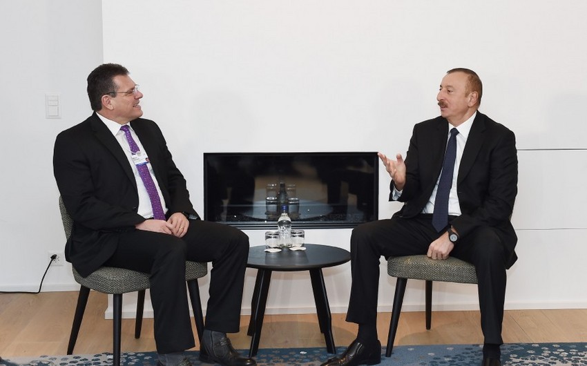 Prezident İlham Əliyev Avropa Komissiyasının enerji birliyi üzrə vitse-prezidenti ilə görüşüb - YENİLƏNİB