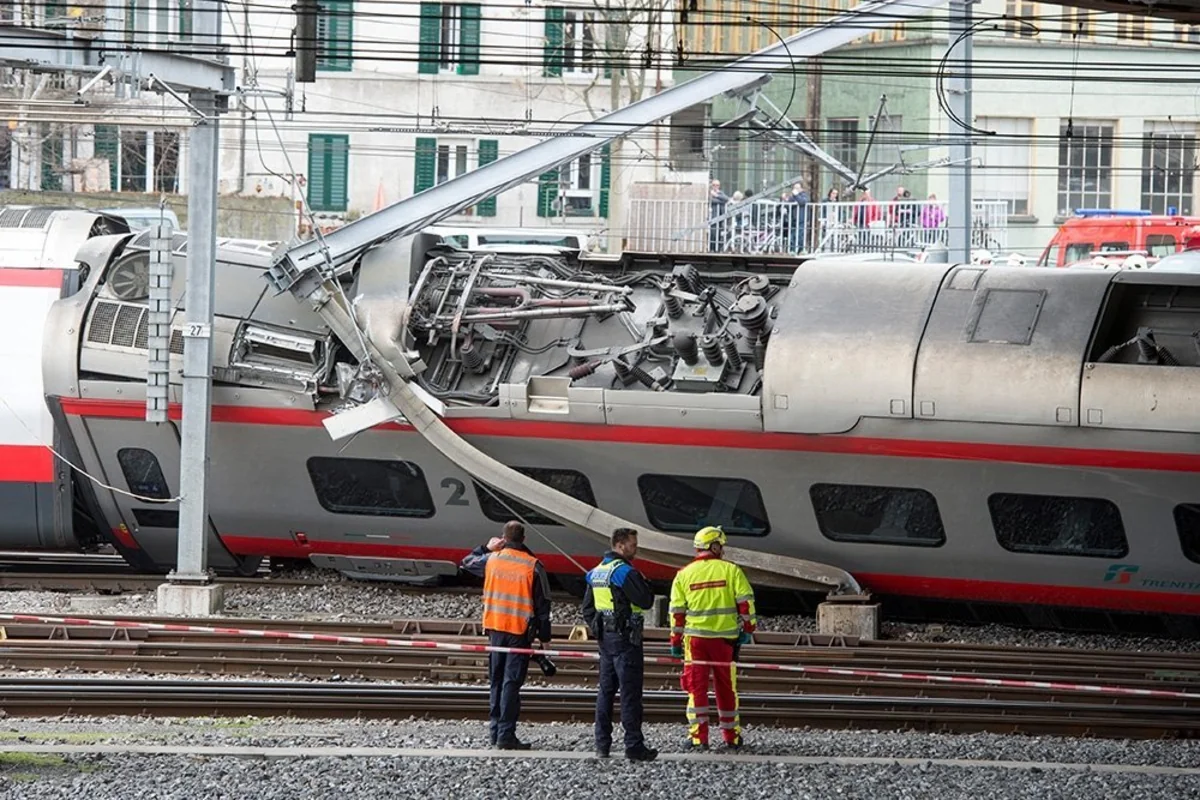 German high-speed train derails in Switzerland