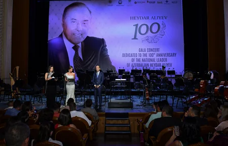 Gürcüstanda Heydər Əliyevin 100 illiyi qeyd olunub