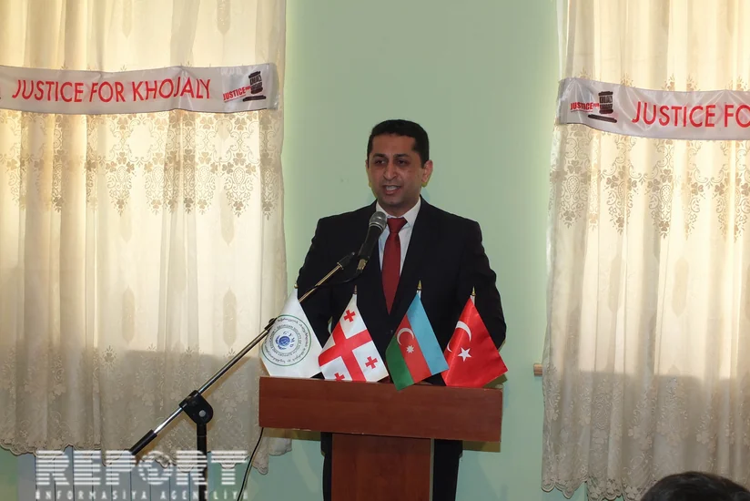 Gürcüstanda Xocalı soyqırımının 25-ci ildönümü ilə əlaqədar anım mərasimi keçirilib - FOTO