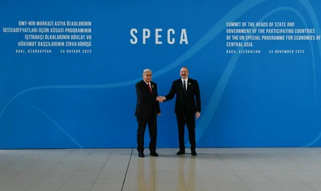 President of Azerbaijan Ilham Aliyev attends SPECA Summit - UPDATED