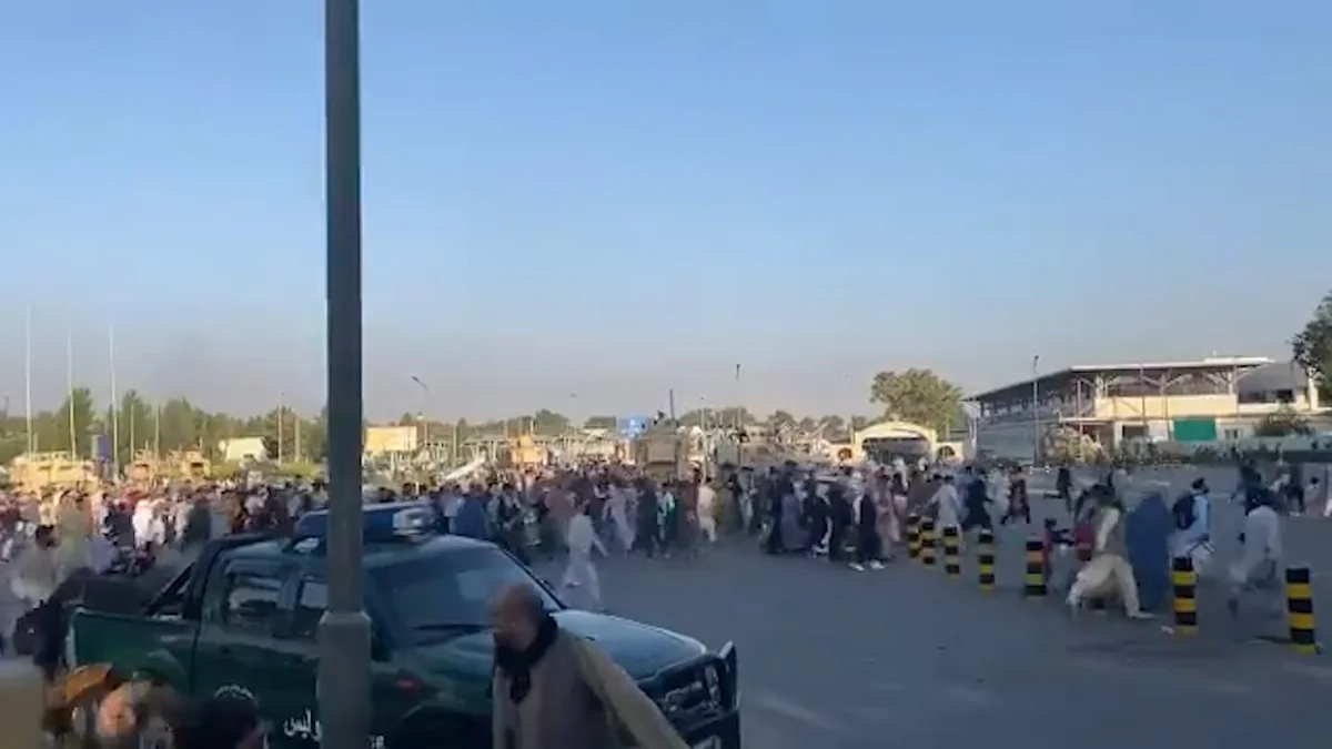 Media: Crowds converge on Kabul airport as Taliban declare 'war is over'