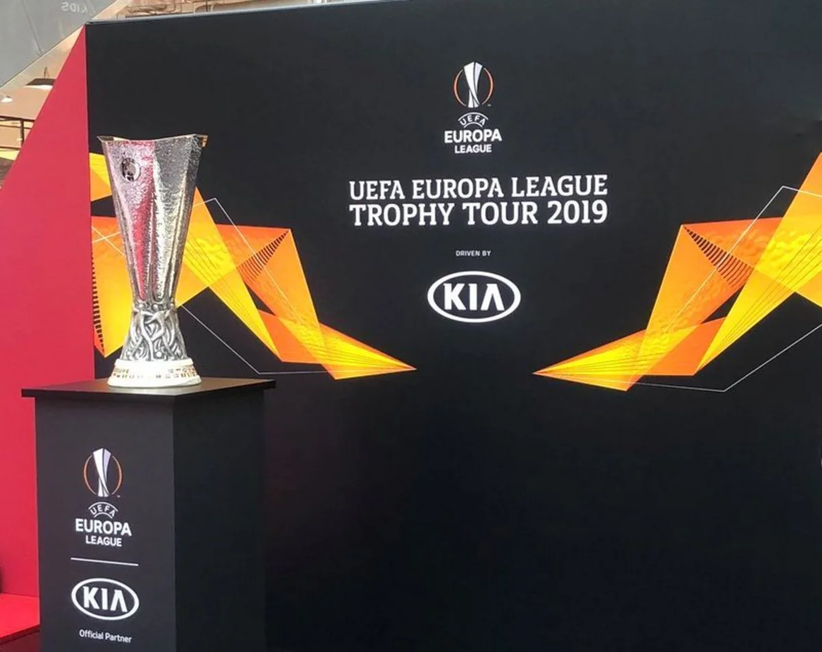 Europe League cup presented in Moscow