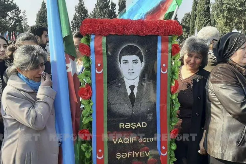 Gəncədə şəhid Rəşad Şəfiyevin anım mərasimi keçirilib 