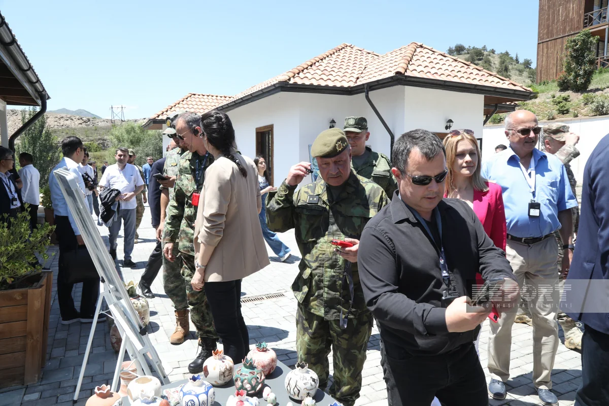 Diplomats and military attachés visit Gilabi Ceramics creative center in Lachin