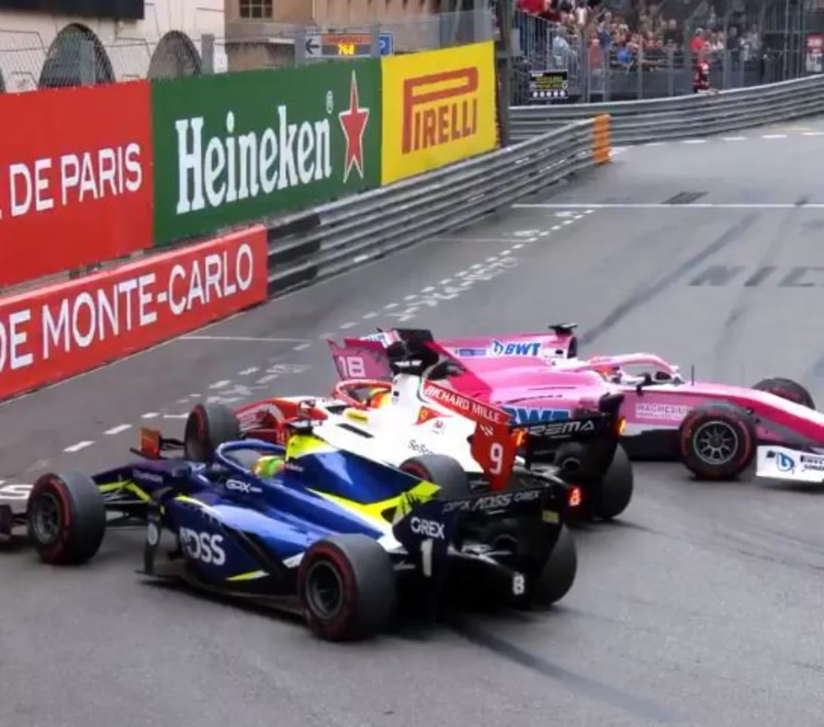 Formula 2: Mixael Şumaxerin oğlu Monakoda qəza törədib
